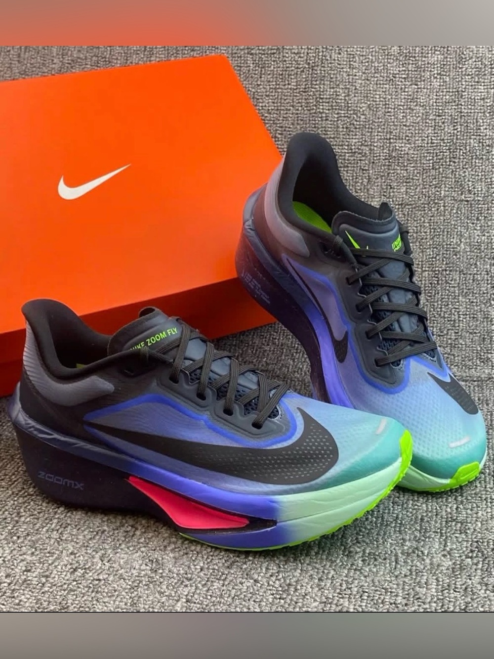 Nike Zoom Fly 6 💅 Glam Dark Obsidian Emerald Racing Running Wmns 7 IO9566-400